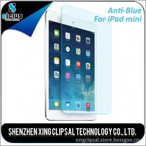 9H 0.3mm 2.5D anti blue light tempered glass screen protector for ipad mini